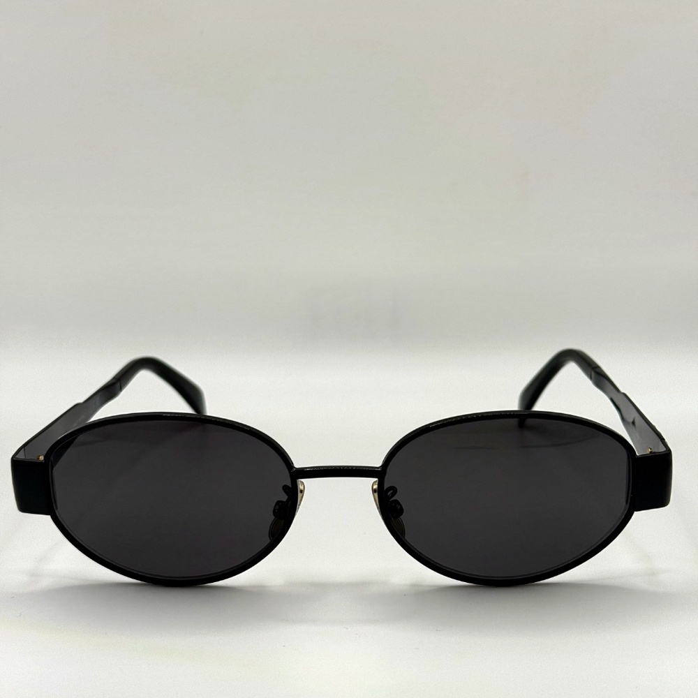 CELINE Triomphe Metal 01 Sunglasses Gold/Black - Picture 11 of 12